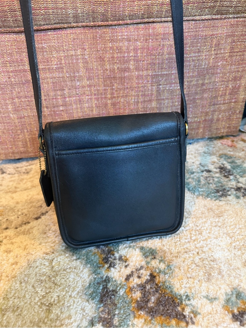 Vintage Coach Companion Flap Bag in Black - Picture 5 of 9